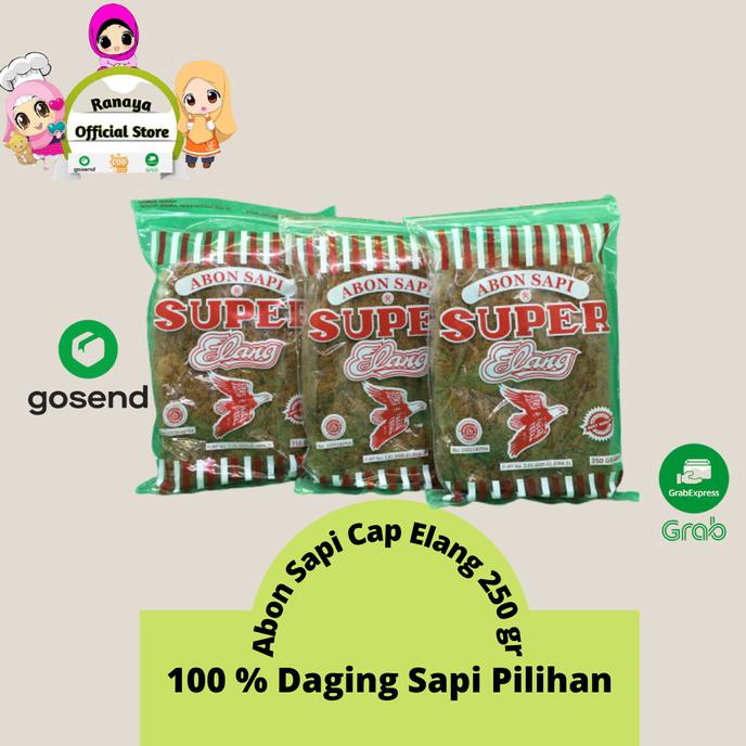 

yang dicari] Abon Daging Sapi ASLI 100% SUPER Cap Elang Rasa Manis Original 250 gr