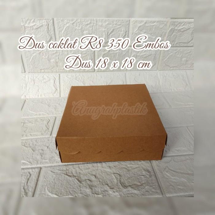 

Dus Coklat R8 350 Gr Embos / Box Coklat 18 X 18 Per Pack