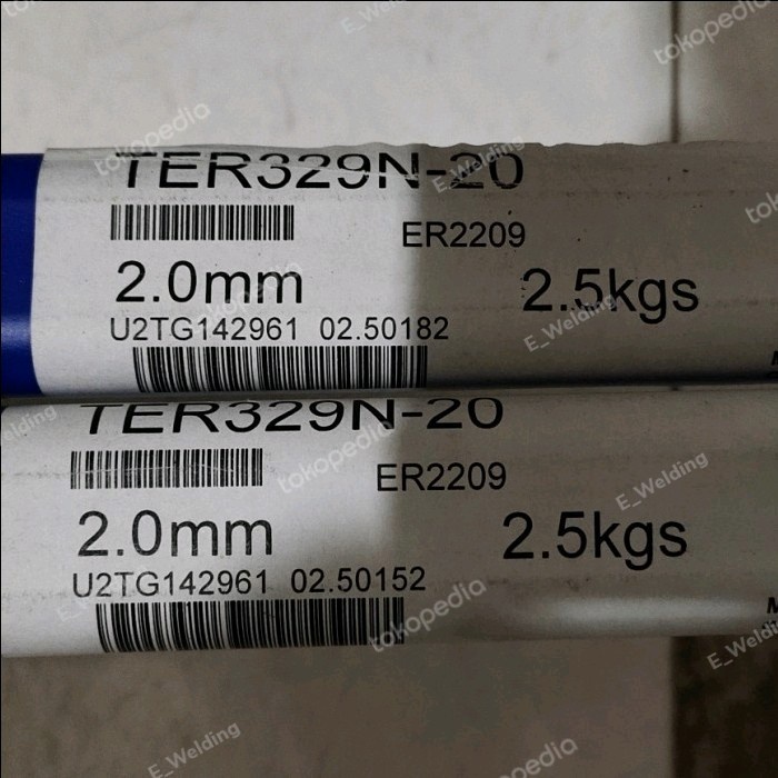 Terlaris Kawat Las Duplex Er2209 Metrode Dia 2.0Mm