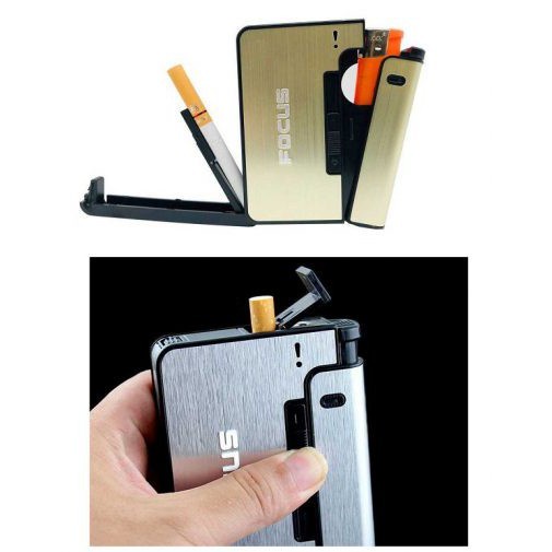 Tempat Rokok Korek Api Elektrik Listrik Focus Portable Cigarette Kotak Kotak  Wadah Rokok