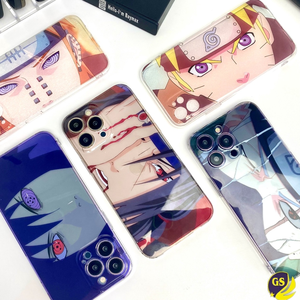 (2) NEW ! CASE KARAKTER NARUTO CASE ANIME IPHONE 12 13 PRO 12 13 PRO MAX 14 14 PLUS 14 PRO 14 PRO MAX