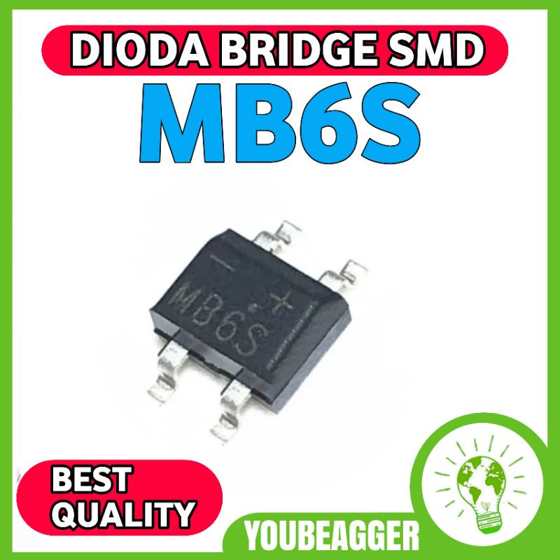 MB6S Dioda bridge 600v 0.5A