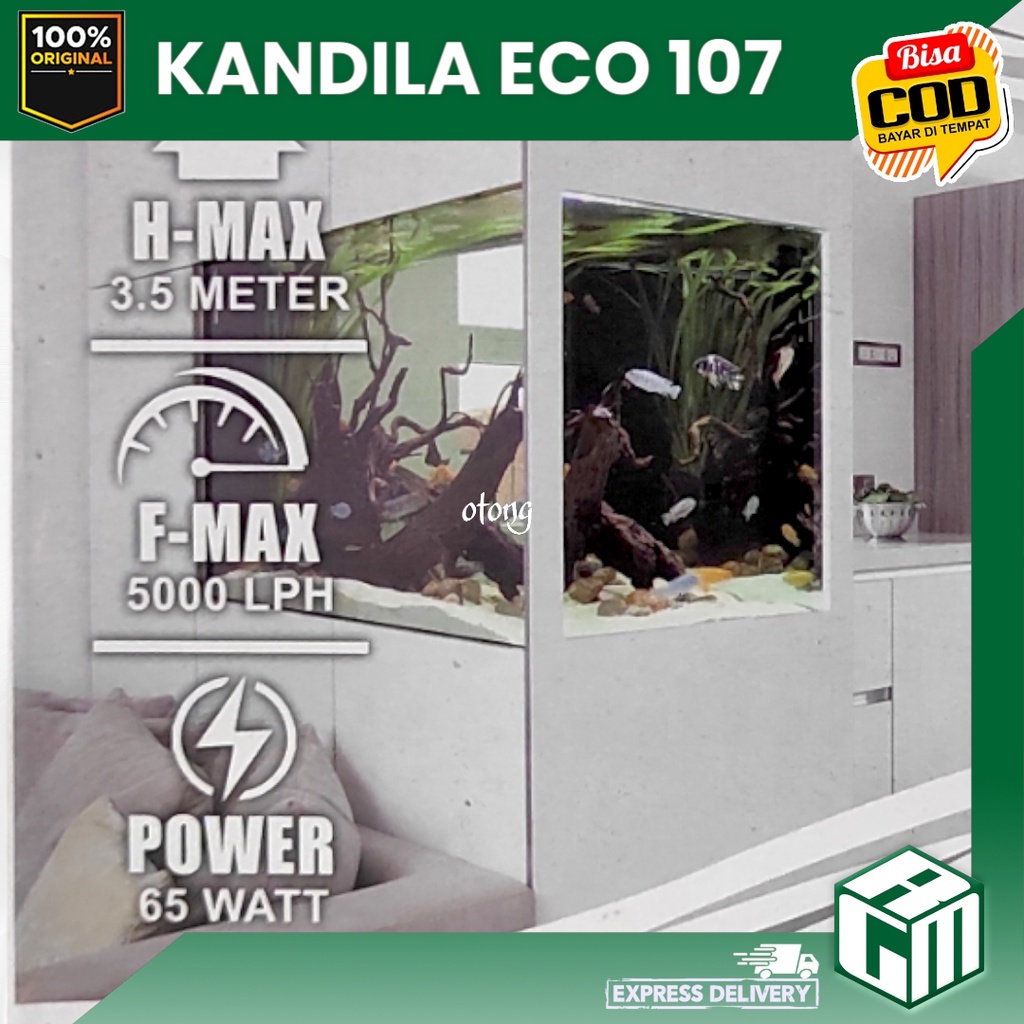 KANDILA ECO 107 ECO107 LOW WATT MESIN POMPA CELUP POWER HEAD AQUARIUM