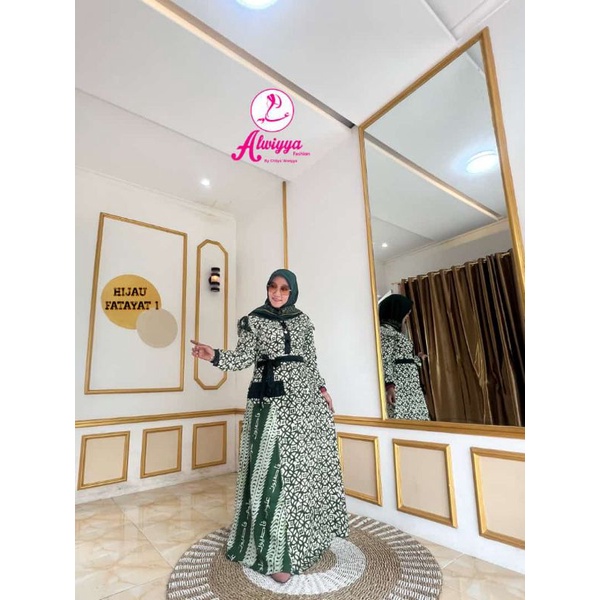 FATAYAT HIJAU TWILL ALWIYYA FASHION TERBARU/TWILL ALWIYYA SYAKIRA HIJAU/TWILL ALWIYYA NAJWA/TWILL AL
