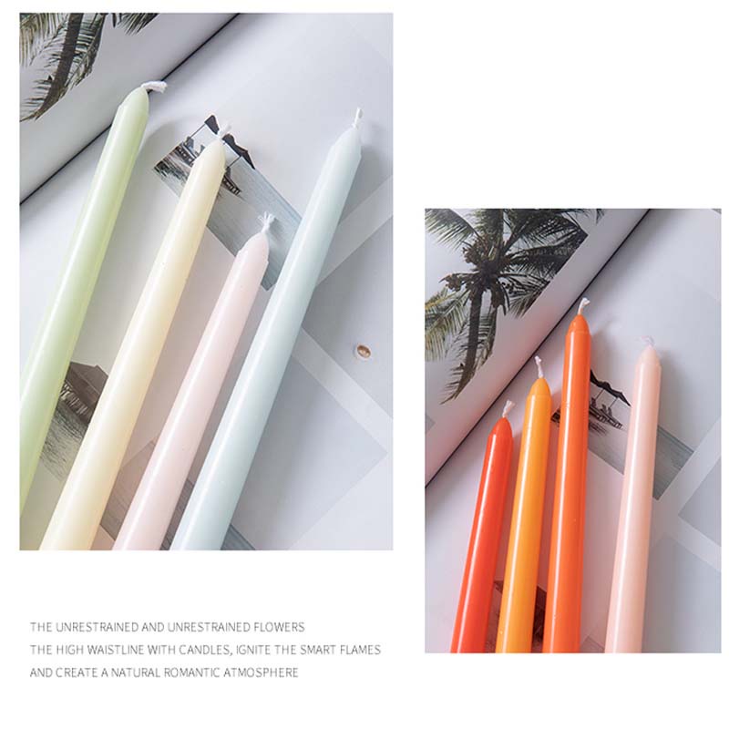 YHOME 4Pcs Long Candle for Room and Table Decoration XMT 6199