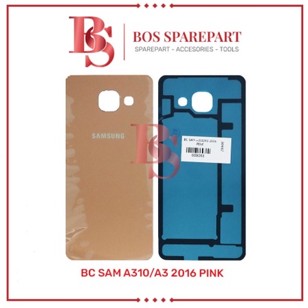 TUTUP BELAKANG SAMSUNG A310 / A3 2016 PINK / BACK DOOR / BACK COVER