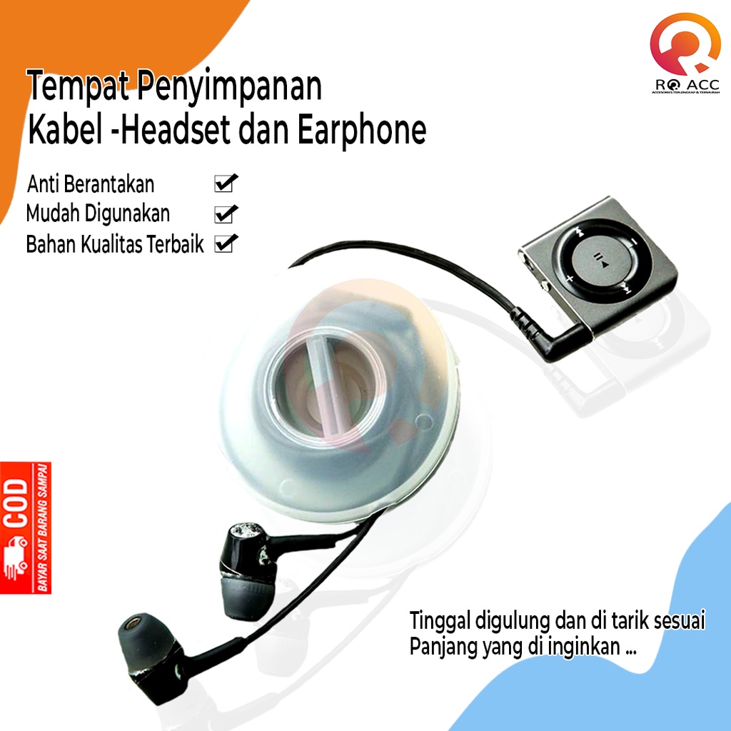 [RO ACC] NVN-ST1 TEMPAT PENYIMPANAN KABEL CHARGER / HEADSET / EARPHONE