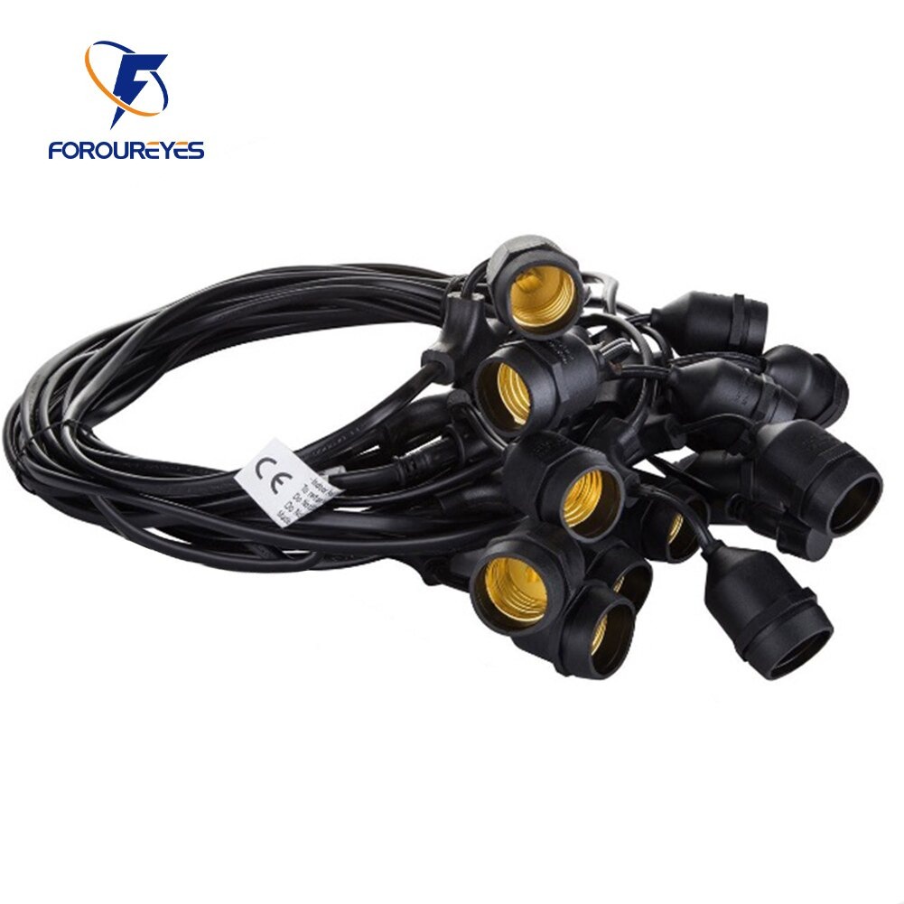 Fitting Lampu Hias Gantung Dekorasi Cabang 20 E27 265V 10M - FS050 - Black