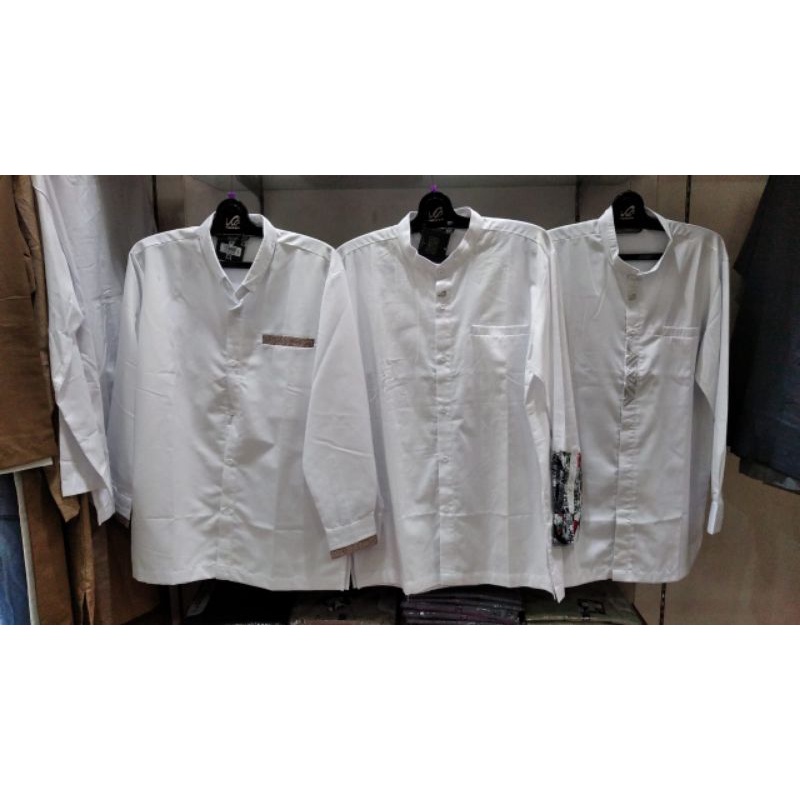 kemko lengan panjang putih rabbani - kemko qalwy blg - kemko lengan panjang putih