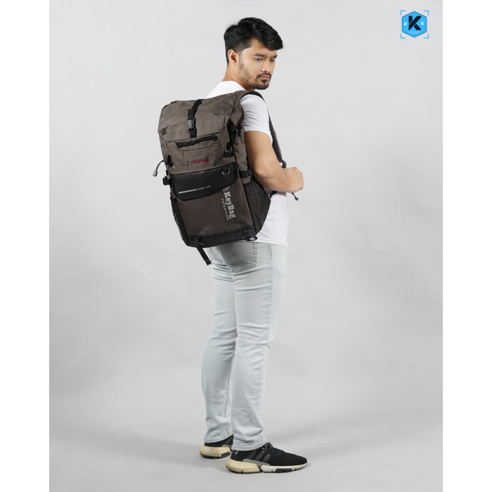tas ransel  Tas Ransel Pria KEYBAG EXPEDITION - Tas Ransel Besar - Ransel Hiking - Cokelat(A3F9) tas