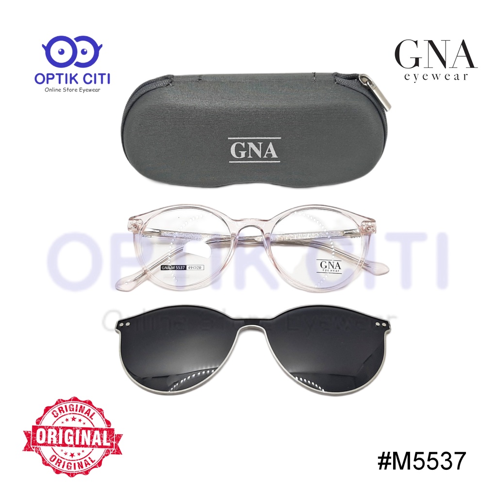 Frame Kacamata Wanita ClipOn GNA M5537 Original