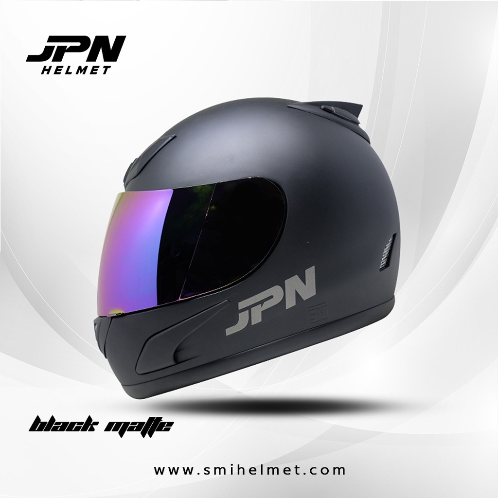 HELM Fullface JPN Original Hitam Doff