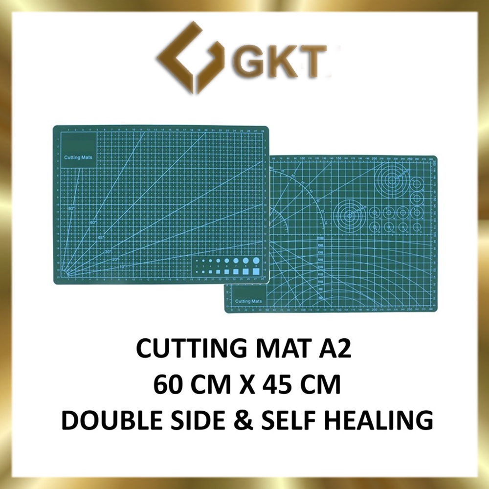 Alas Potong Kertas (Cutting Mat) Uk. A3, A4, Bahan PVC, Double-Side, Self Healing untuk potong kertas