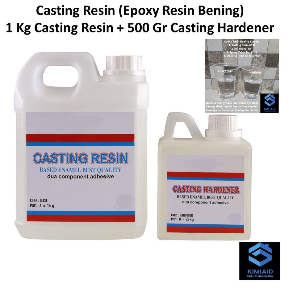 ✦ Epoxy Resin Bening 1,5 Kg - Epoxy Resin Bening 1.5 Kg - Casting Resin - Epoxy Resin Clear Bening ☂