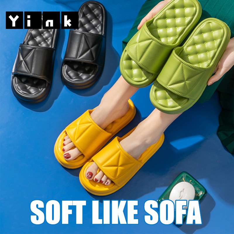 Yink Sandal Wanita New Era Sandal Jelly Wanita Sandal Slop Sandal Rumah Berkualitas EVA Sepatu Sendal Karet Selop Comfortable Nyaman Empuk Selatan Dalam Kamar Mandi Sandal Pasangan Korea