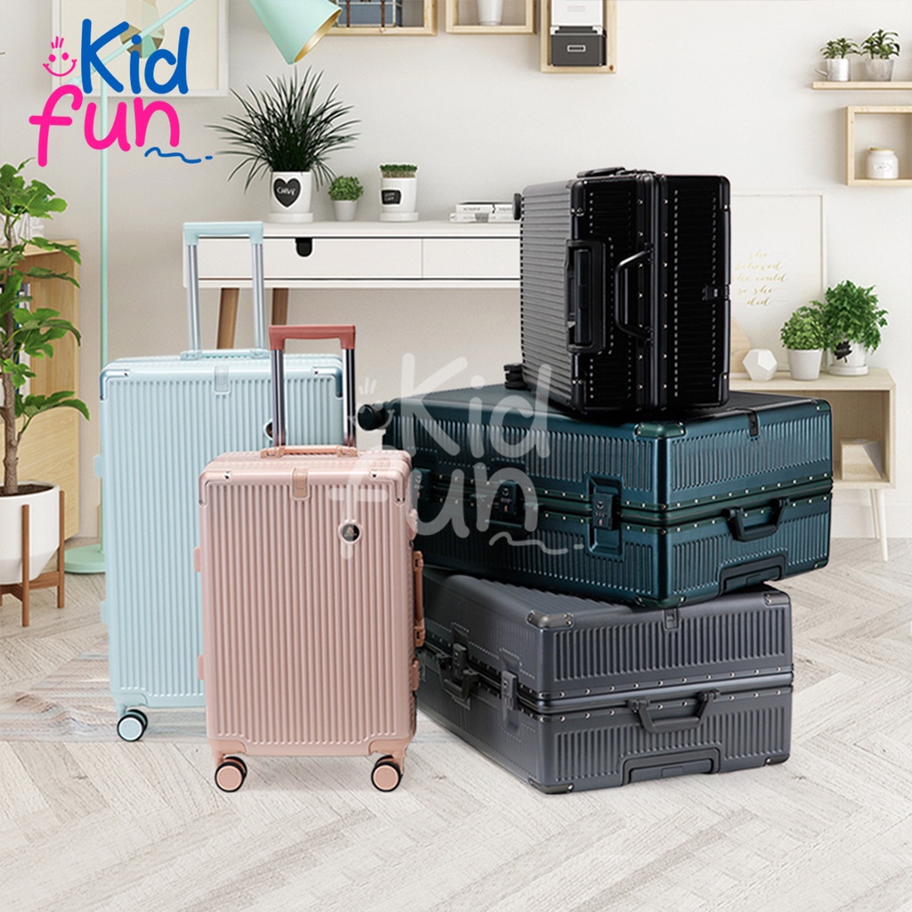 koper hardcase 20 inch koper fiber roda 4 gagang anti karat anti banting