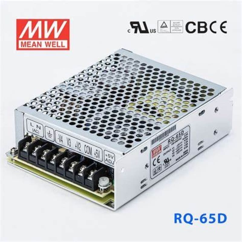 Power Supply Mean Well RQ-65D RQ65D RQ 65D 65W 4 Output Original