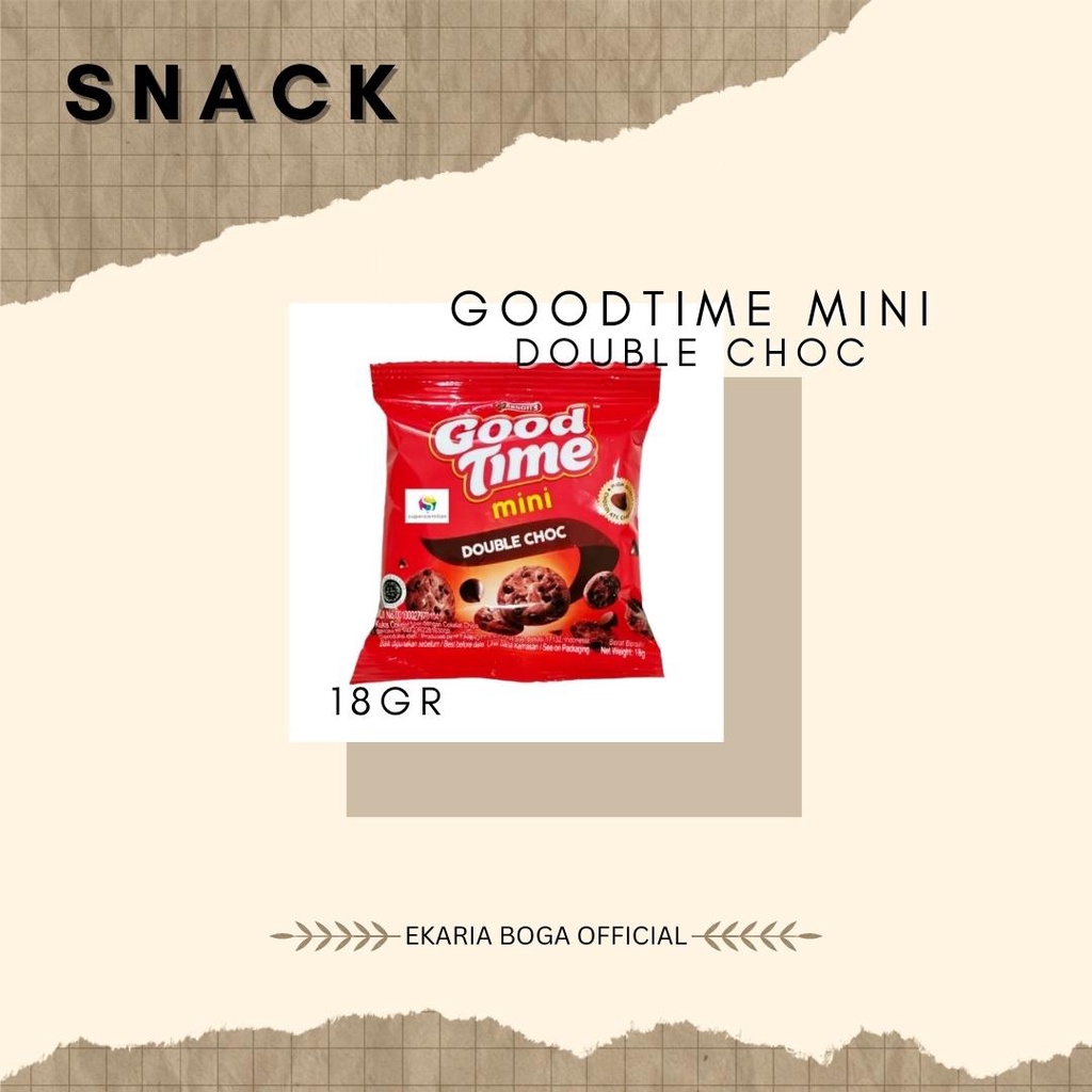 

SNACK | BISKUIT | GOOD TIME | GOODTIME MINI DOUBLE CHOC 18GR