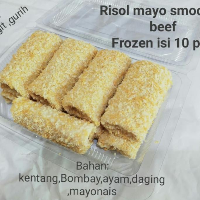 

RISOL MAYONAIS FROZEN ISI SEWIRAN AYAM DAN SMOOKED BEEF ISI 10 PCS