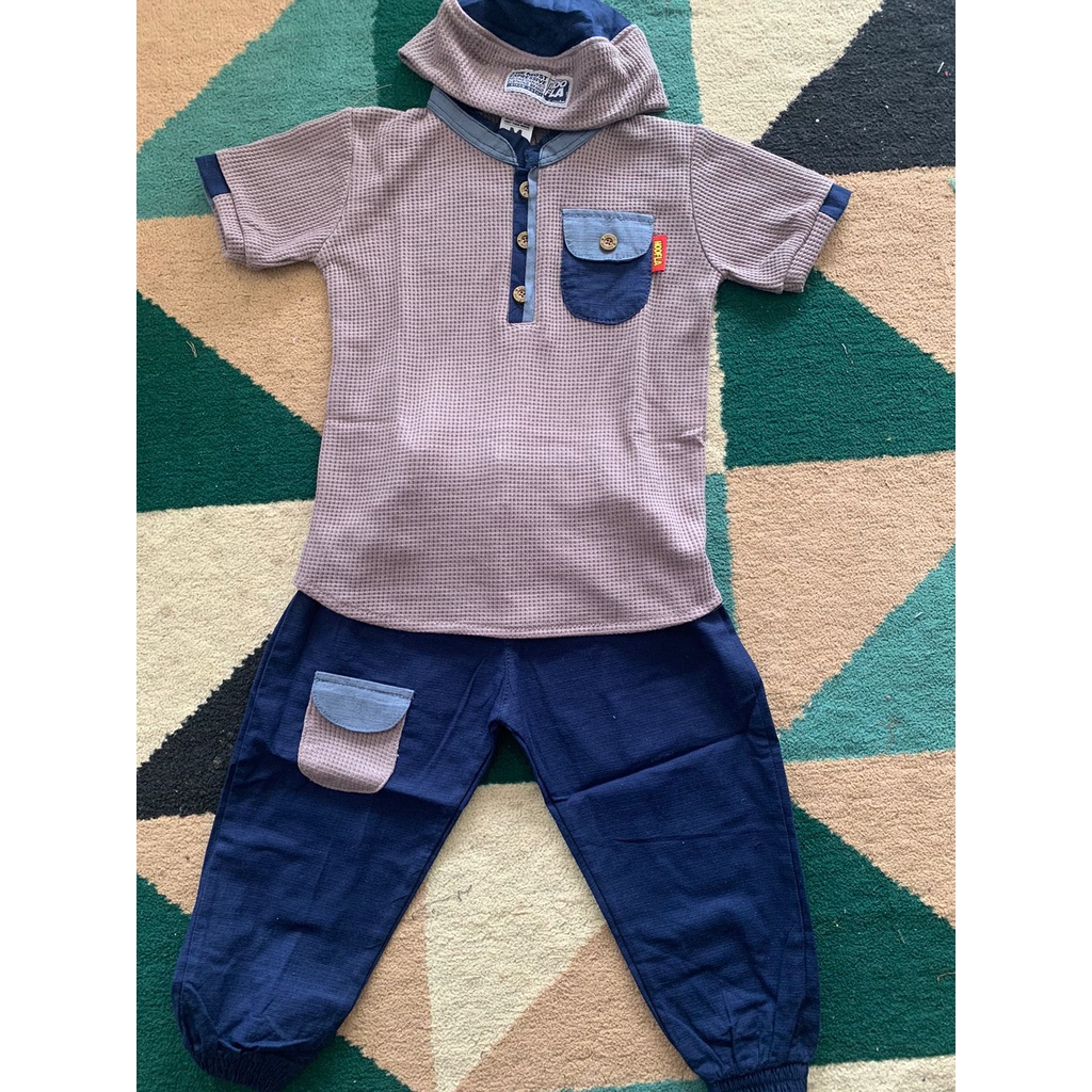 Baju Muslim Setelan Anak Laki Laki Umur 1 2 3 4 5 Tahun Model Terbaru Lebaran