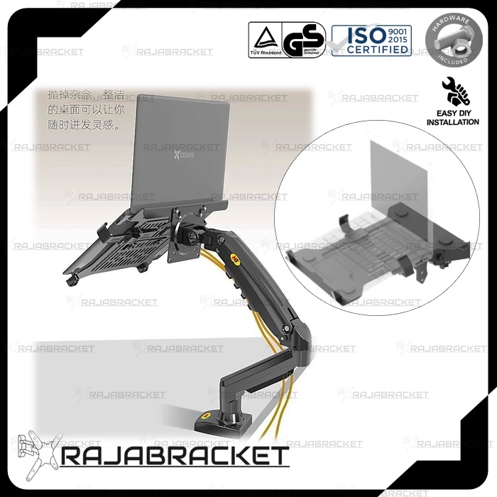 Tray Laptop 10&quot; - 17&quot; | Tray Laptop Bracket Monitor 10 inch s/d 17 inch Universal All Merk Laptop NB FP2