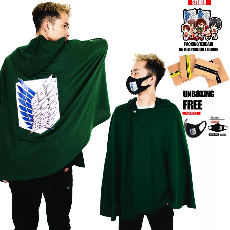➯ JUBAH ATTACK ON TITAN SNK (Shingeki no Kyojin) / Jubah AOT  (ATTACK ON TITAN) Scouting Legion ✷