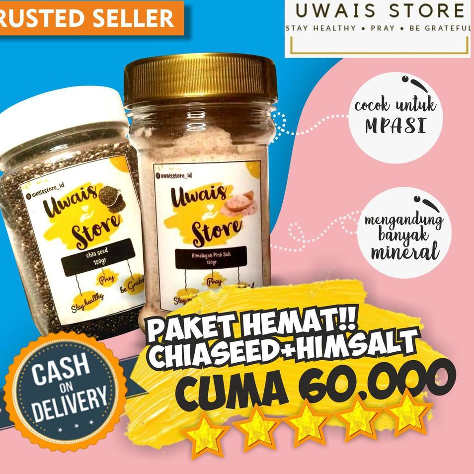 

♥ PAKET HEMAT BANGET!!!! HIMALAYAN SALT DAN CHIASEED BLACK MEXICO ☝