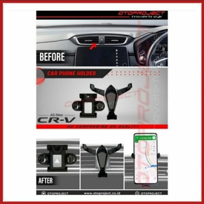 Terlaris Phone Car Holder Honda All New Crv Turbo Otoproject Tatakan Hp Mobil