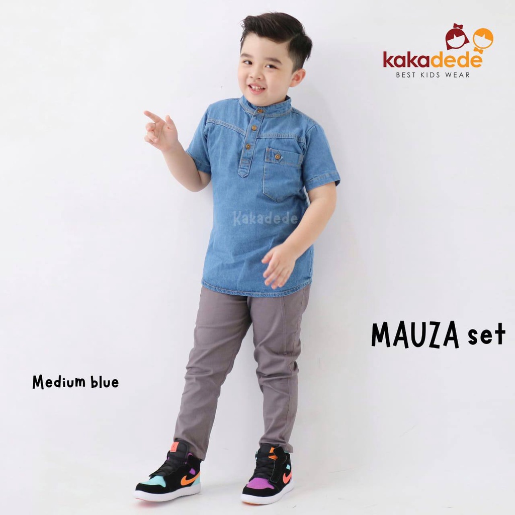 Setelan Mauza Denim Kurta by kakadede