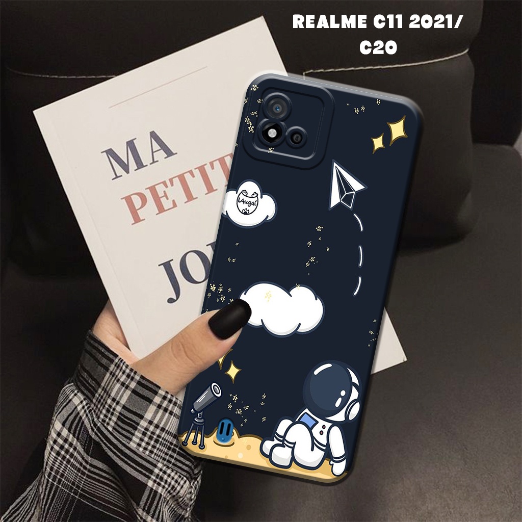 Case Hp Realme C11 2021  -  Casing Hp Realme C11 2021  -  Elzora.id - Fashion Case Motif NASA - Case