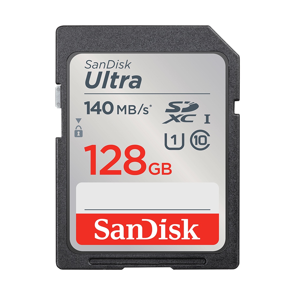 Sandisk Ultra SDXC Card UHS-I Class 10 (140MB/s) 128GB - SDSDUNB