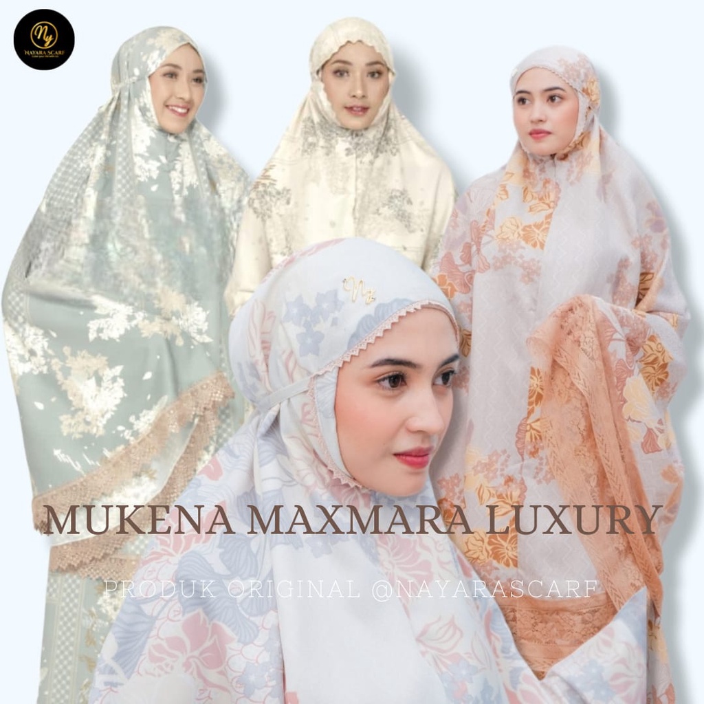 Mukena Maxmara Luxury 2in1 Printing Premiun Laser Cut &amp; Renda