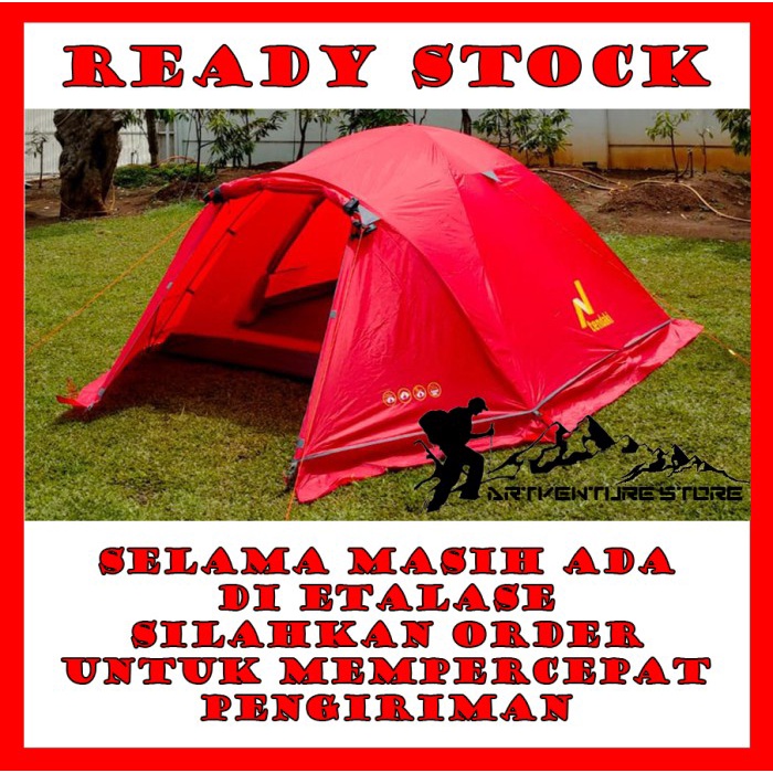 Tenda Great Outdoor Java 4 Light ( Merah )
