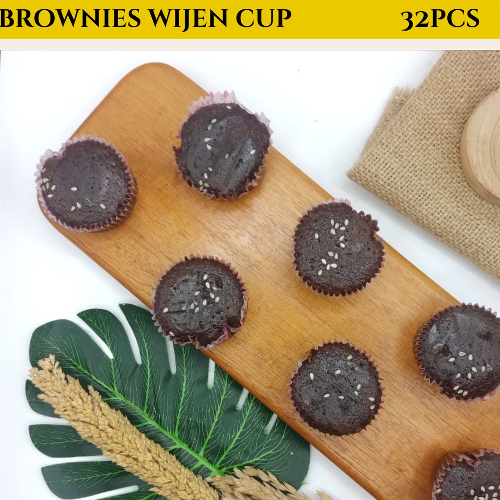 

Brownies Cup Coklat Wijen 32Pcs
