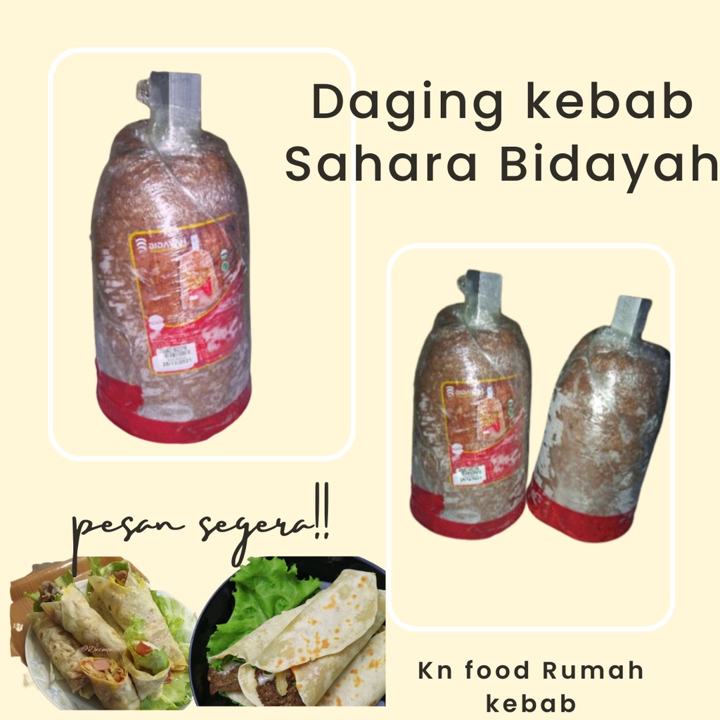 

Daging Sahara Bidayah Mixed Ayam dan Sapi / Daging Kebab Sahara 2KG / Daging Sahara Bidayah 2KG