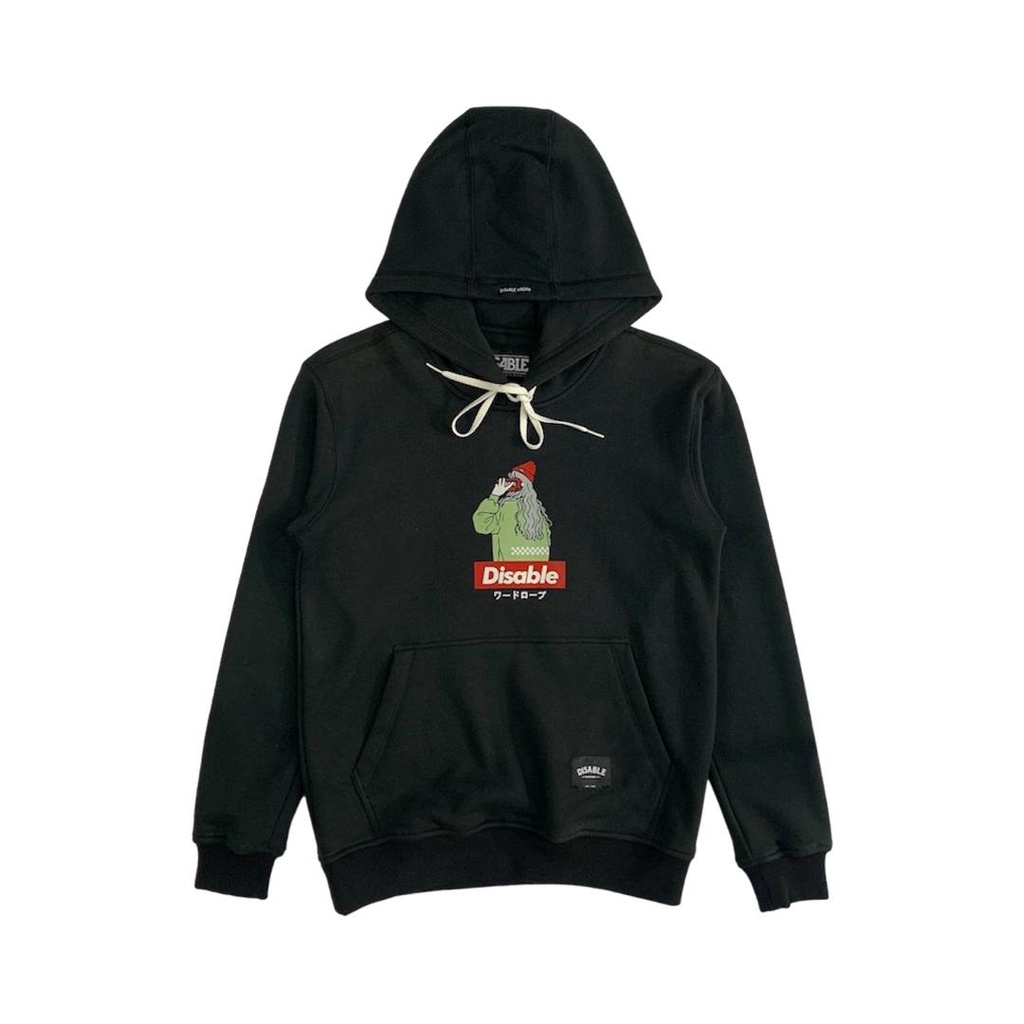 DISABLE Hoodie Jacket | Black Hitam - MJD 346