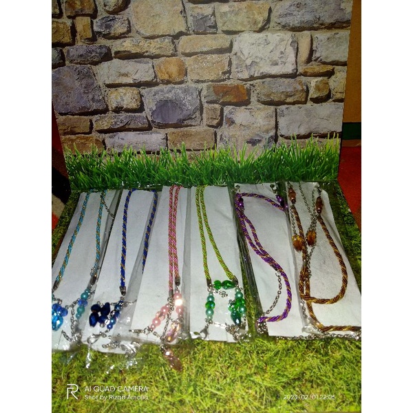 Tali Masker Kalung Masker Rantai Strap Masker Tali Rantai Mutiara Konektor Masker