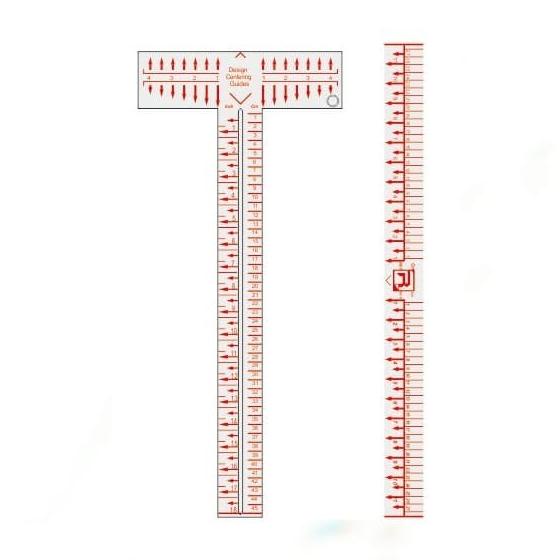

Penggaris Pembantu Pengukur Penempatan Gambar Design Centering Guide