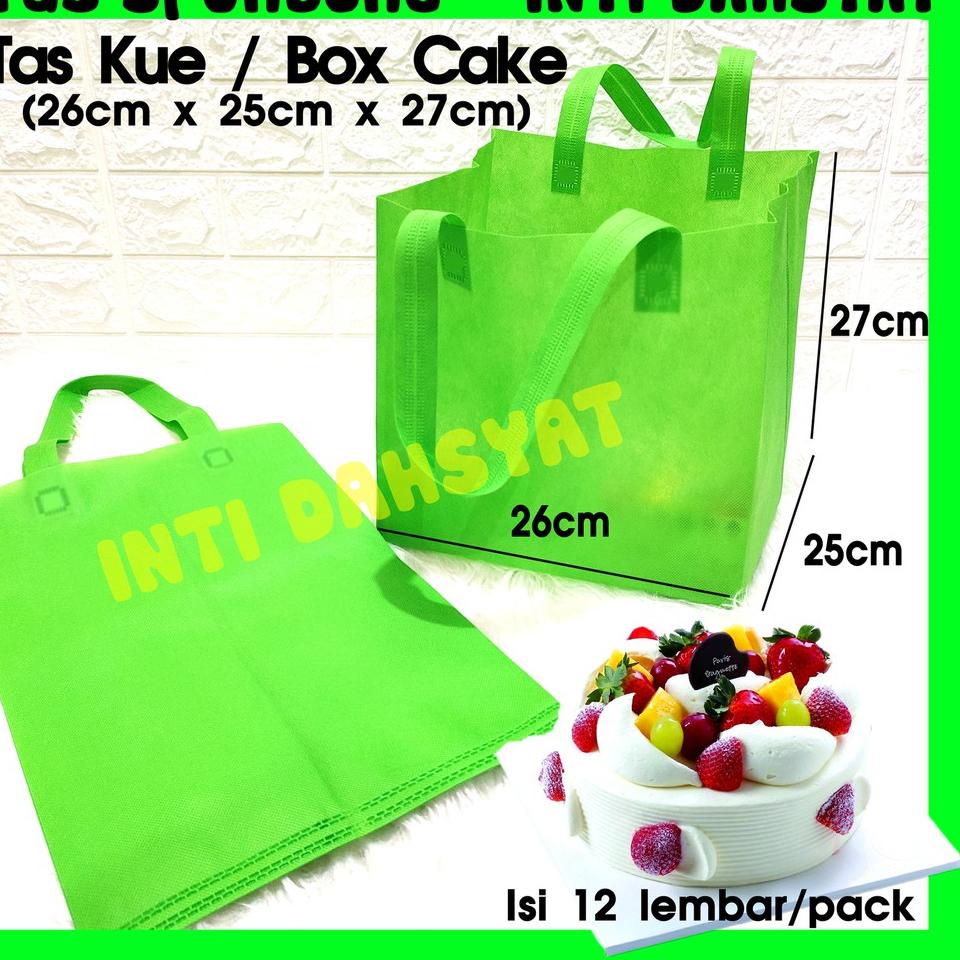 

✨Mall✨ Tas KUE / Box Cake Spunbond Goodie Bag Size 25 (isi 12lembar) 26cm x 25cm x27cm Tas Nasi Kotak Box Bag MURAH dan KUAT !!