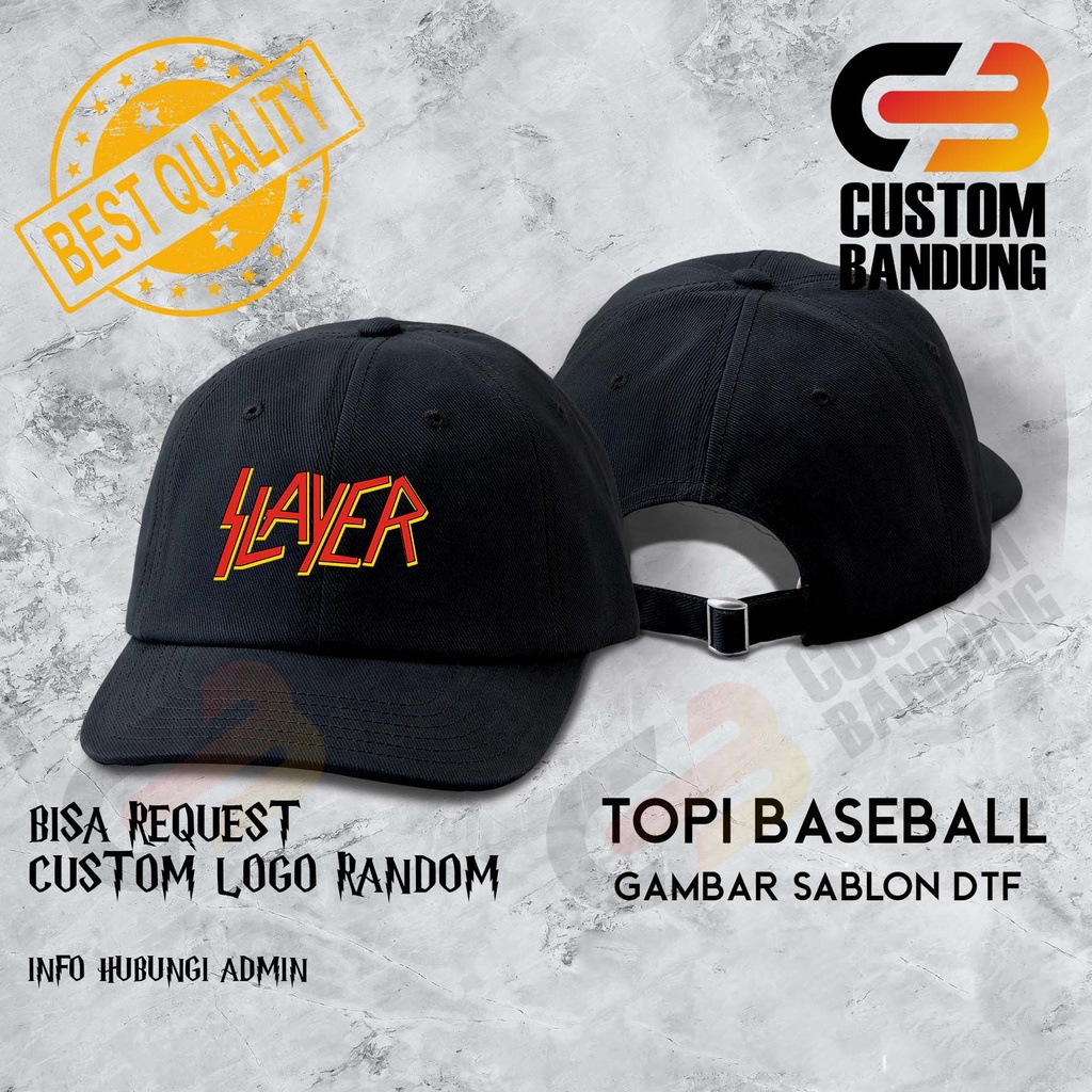 Topi Baseball Slayer Pria Wanita Topi Cap Bisa Tulis Nama Bisa COD Original High Premium Quality