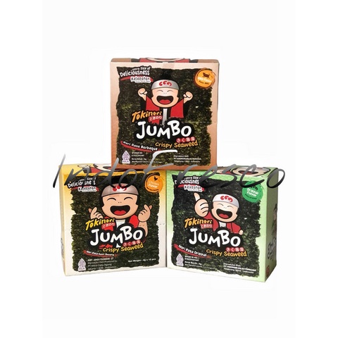 

Tokinori Jumbo Crispy Seaweed Snack- Cemilan Rumput Laut Nori 4 g