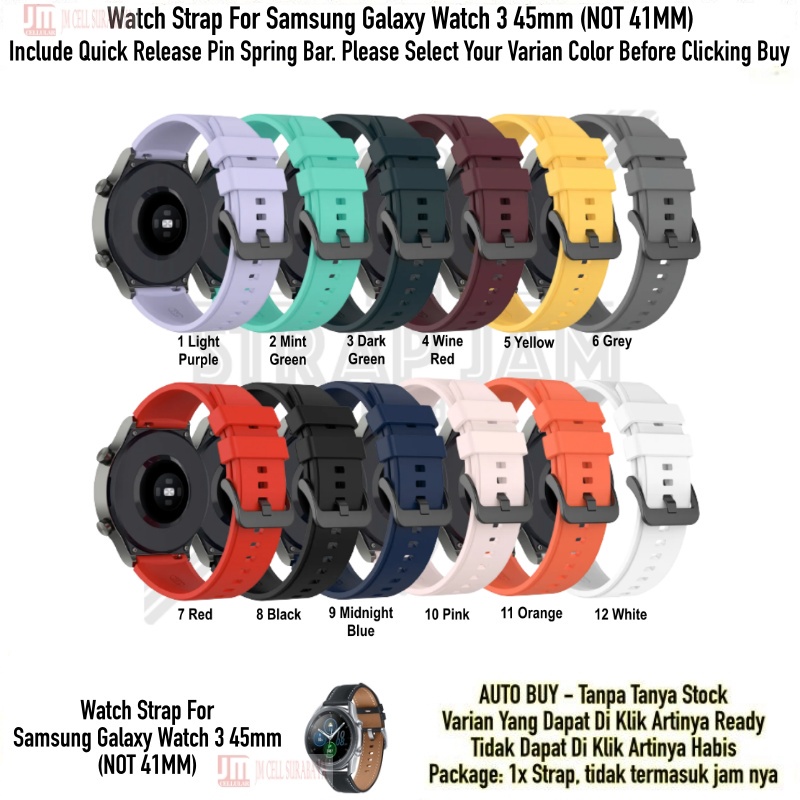 T2P Strap 22mm Untuk Samsung Galaxy Watch 3 45mm - Tali Jam Tangan Pin Quick Release