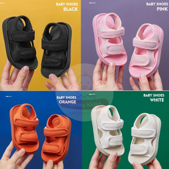 SEPATU SANDAL ANAK KAIN JALA UNISEX 1-5 TAHUN BAHAN EVA