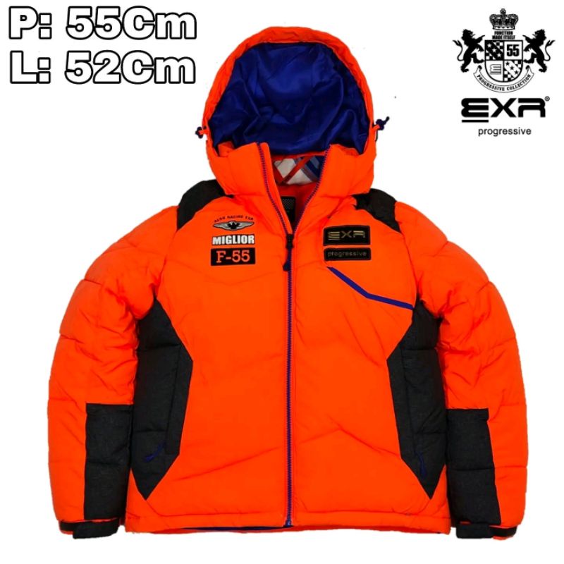 JK39 Jaket Puffer Outdoor Anak 8 Th EXR Progresive Winter Thermal Musim Dingin Hiking Waterproof