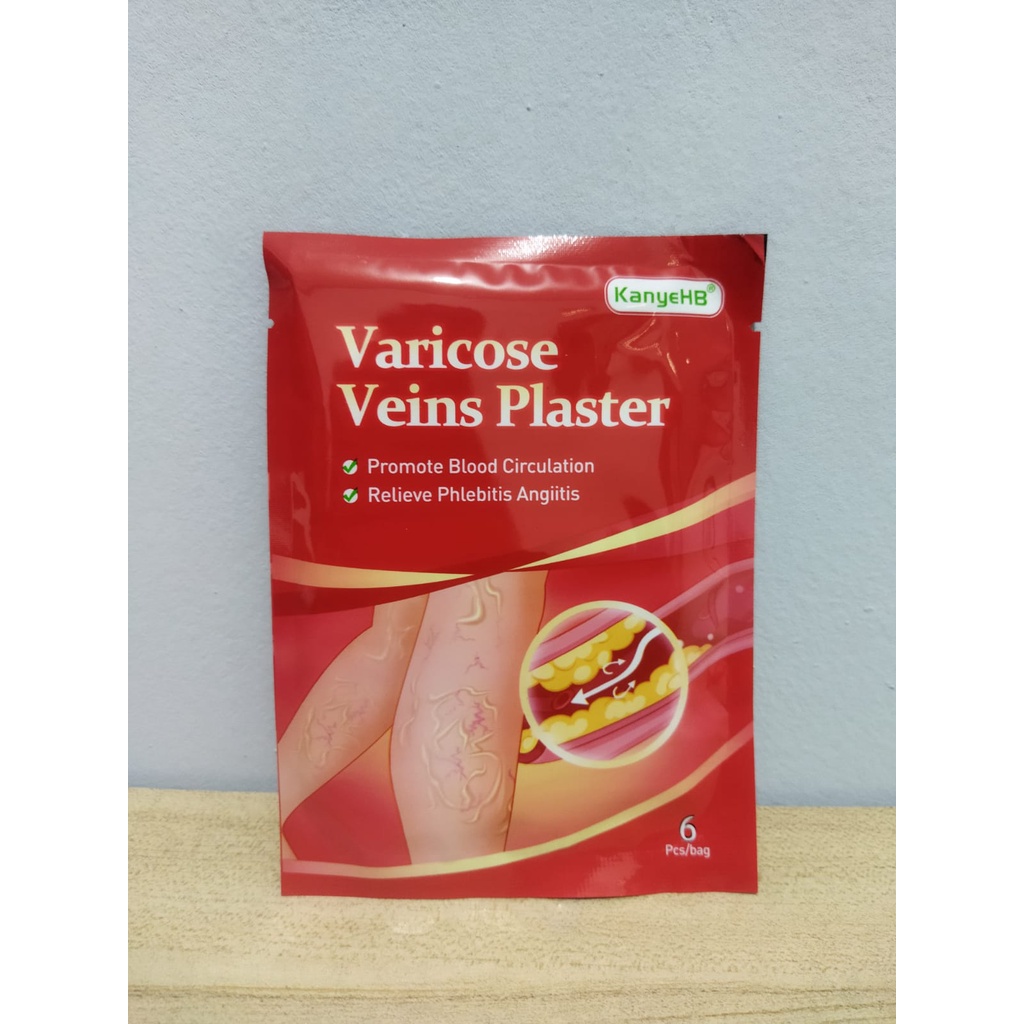 Koyo Penghilang Varises Paling Ampuh Varicose Veins Plaster Original 1pack Isi 6pcs