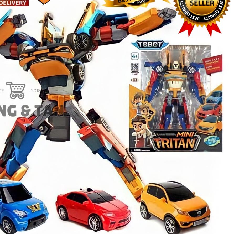 ➾ ( BISA COD ) PROMO Mainan Anak Robot 3in1 UK 28CM Mainan Mobil Mobilan Bisa Rubah Jadi Robot Besar