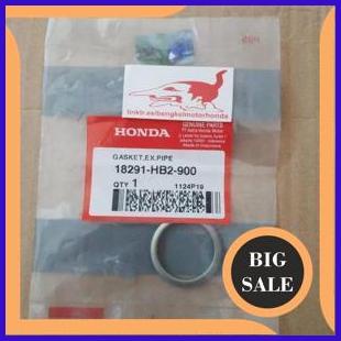 Gasket Exh Pipe Paking Perpak Knalpot Grand Supra 100 125 C50 C70 C90 Kirana Ori AHM 18291HB2900 1M4