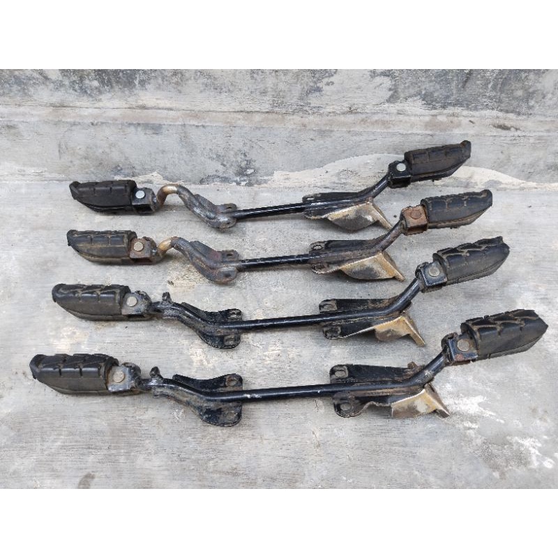 footstep postep megapro mono original sudah pnp tinggal pasang lengkap dudukan standar samping