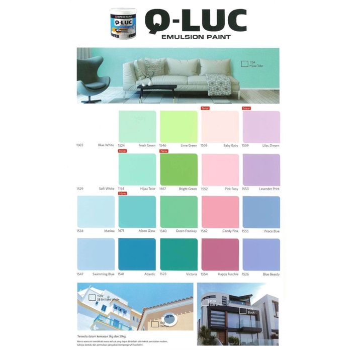 CAT TEMBOK Q LUC NIPPON 5kg - White