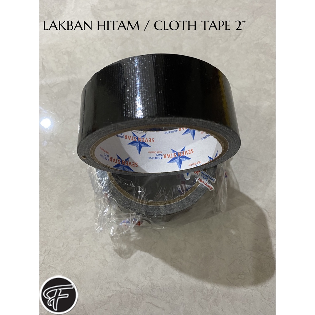 

LAKBAN/ISOLASI KAIN HITAM 2 INCH X 10 M
